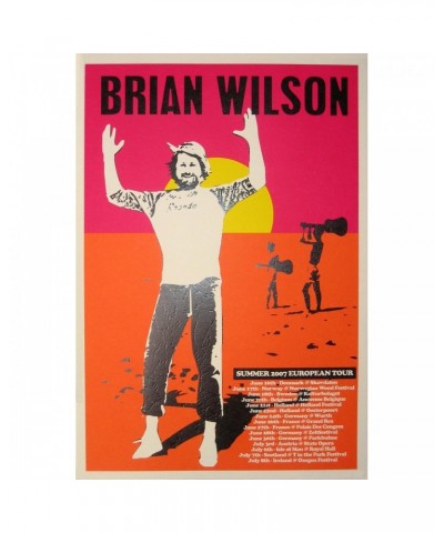 Brian Wilson European Tour Lithograph $7.19 Decor