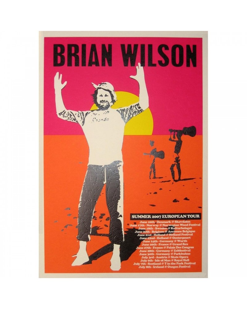 Brian Wilson European Tour Lithograph $7.19 Decor