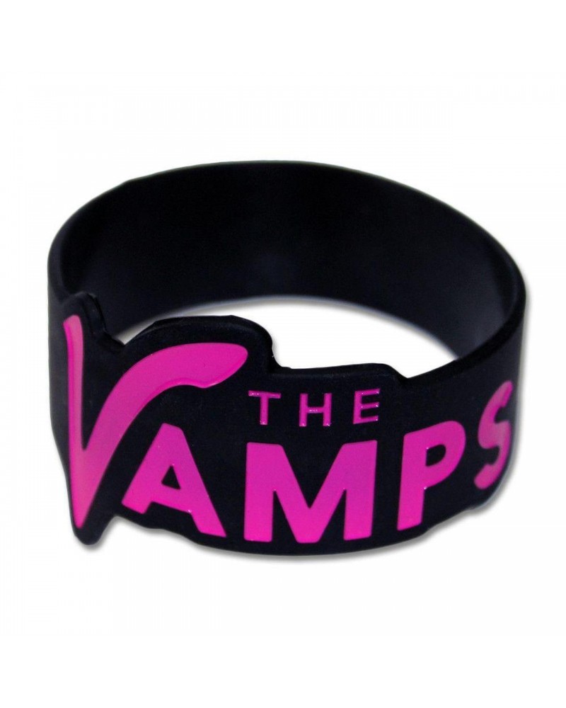 The Vamps Pink & Black Silicone Wristband $15.01 Accessories