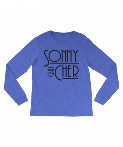 Sonny & Cher Heather Long Sleeve Shirt | Mod TV Show Logo Shirt $6.84 Shirts