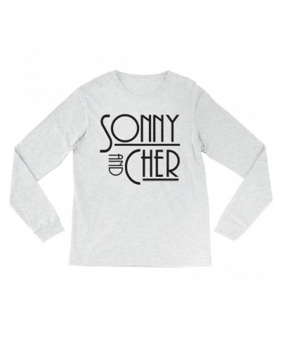 Sonny & Cher Heather Long Sleeve Shirt | Mod TV Show Logo Shirt $6.84 Shirts