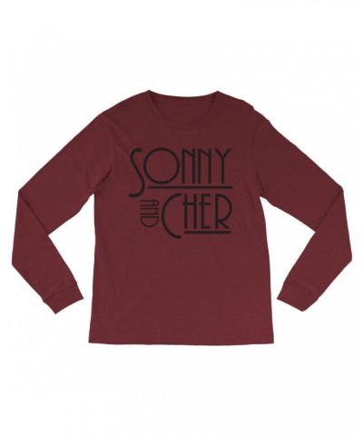 Sonny & Cher Heather Long Sleeve Shirt | Mod TV Show Logo Shirt $6.84 Shirts