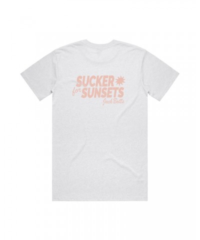 Jack Botts Sucker For Sunsets Pink Logo Tee (White Marle) $10.00 Shirts