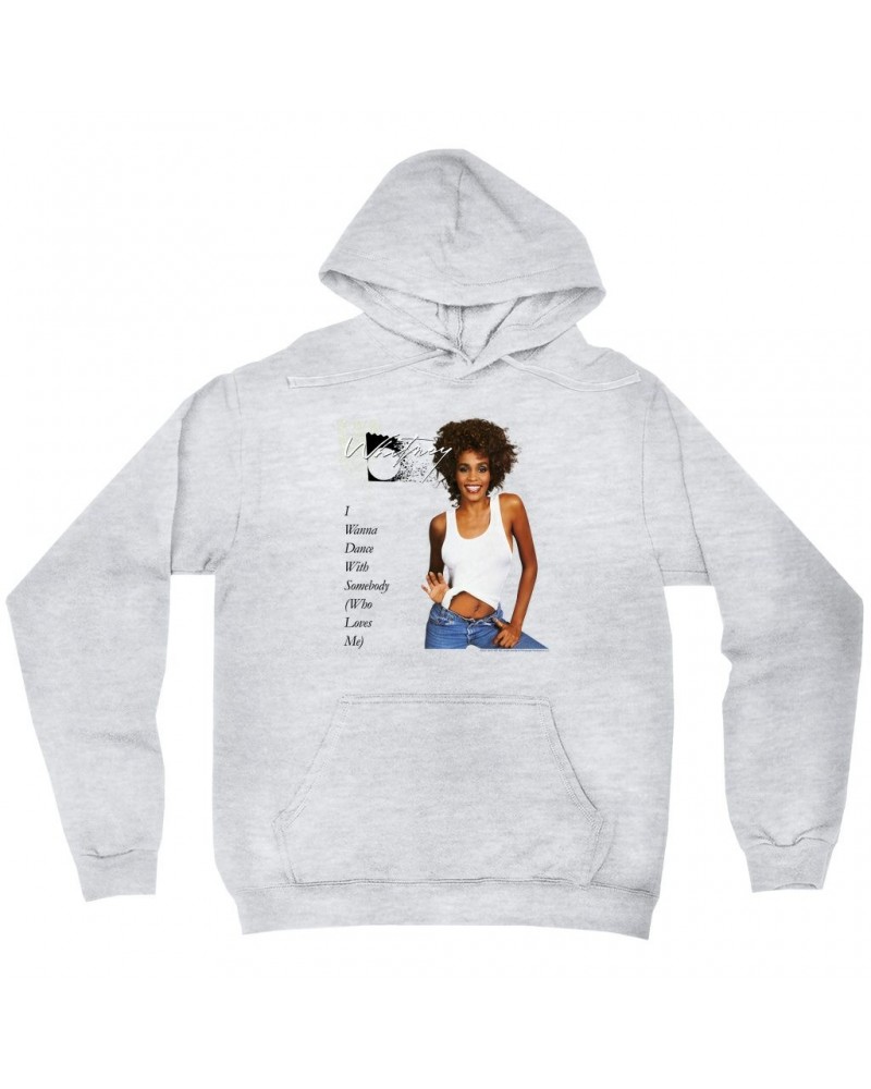 Whitney Houston Hoodie | I Wanna Dance With Somebody Album Cover Hoodie $5.94 Sweatshirts