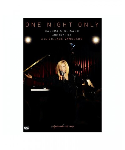 Barbra Streisand One Night Only Barbra Streisand And Quartet At The Village Vanguard September 26 2009 Deluxe Edition DVD $7....