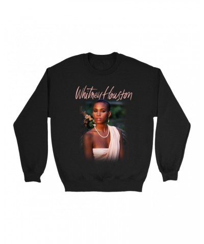 Whitney Houston Sweatshirt | 1985 Album Cover Design Sweatshirt $13.96 Sweatshirts