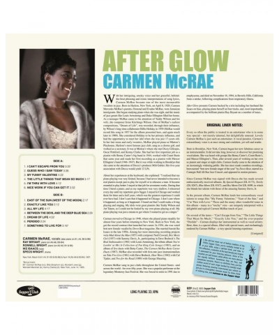 Carmen McRae AFTER GLOW Vinyl Record $10.45 Vinyl