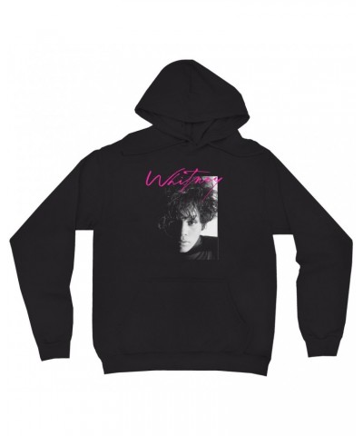 Whitney Houston Hoodie | Dramatic Lighting Photo And Pink Signature Image Hoodie $5.40 Sweatshirts