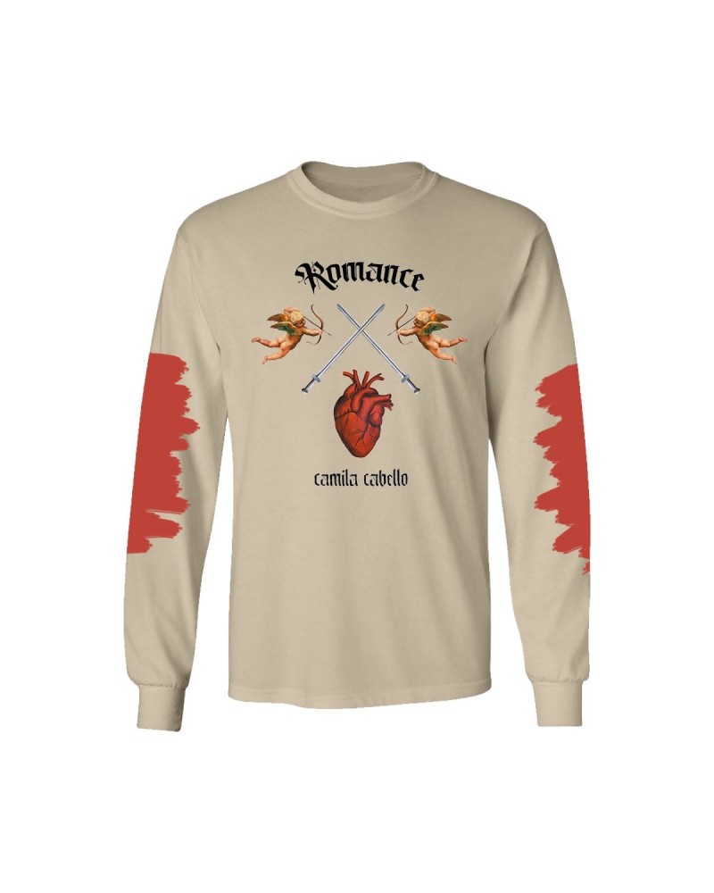 Camila Cabello Heart Sand Stone Long Sleeve Tee $6.71 Shirts