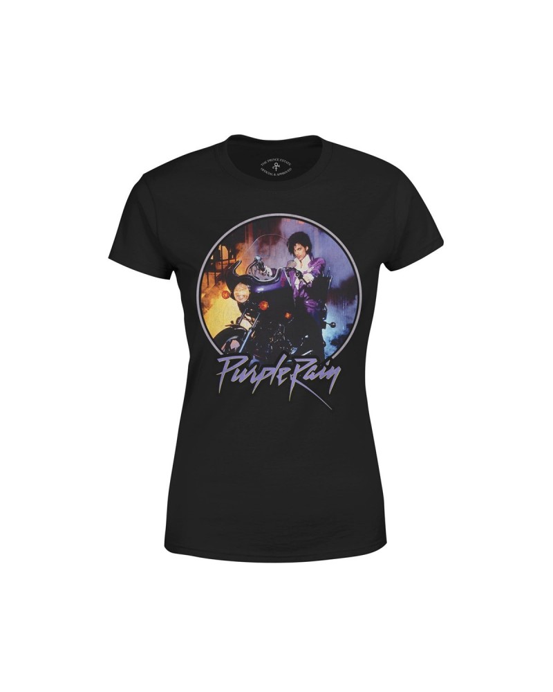 Prince Purple Rain Album Cover Women's Crew Neck T-shirt $8.81 Shirts