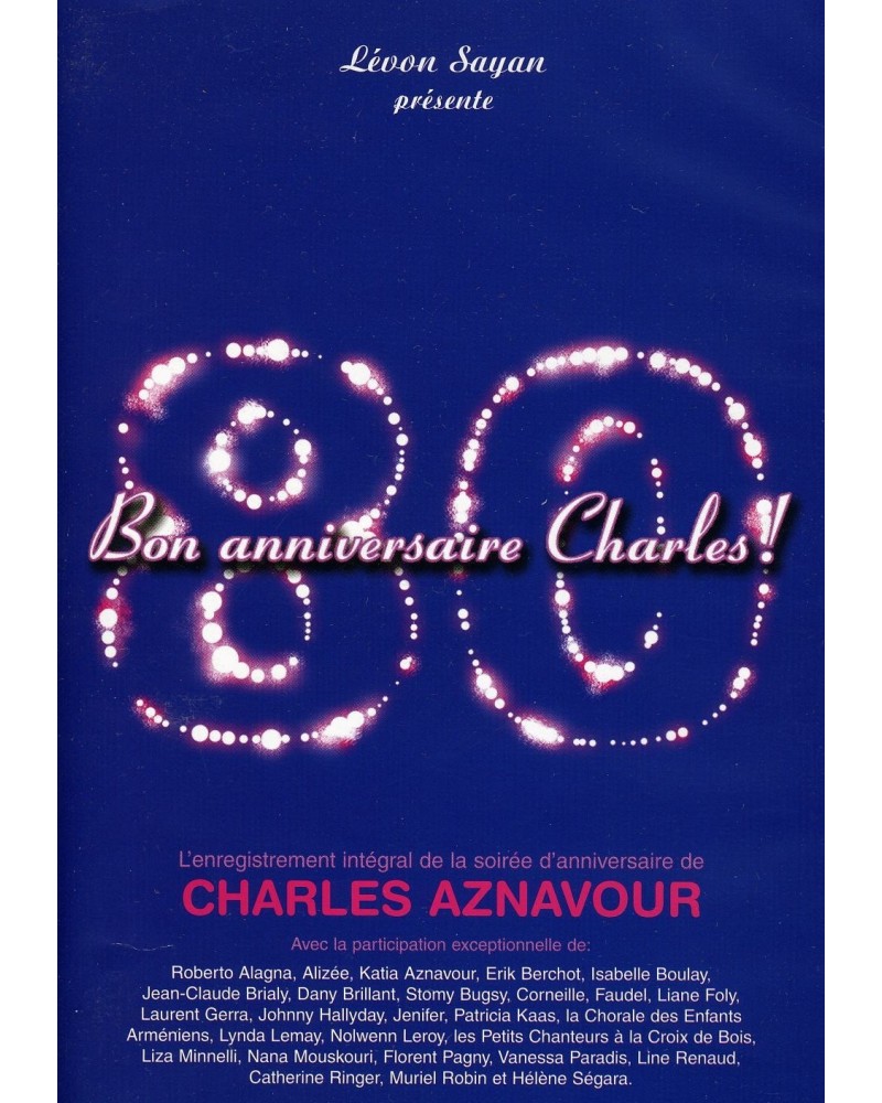 Charles Aznavour BON ANNIVERSAIRE CHARLES DVD $7.67 Videos