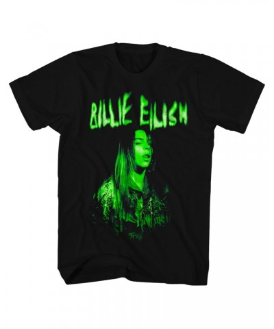 Billie Eilish T-Shirt | When We All Fall Asleep World Tour Cover Neon Shirt $12.50 Shirts