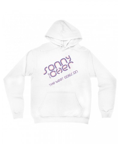 Sonny & Cher Hoodie | The Beat Goes On Colorful Logo Hoodie $7.69 Sweatshirts