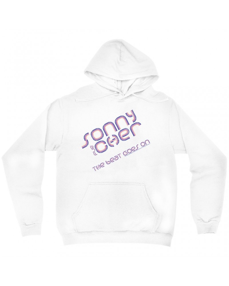 Sonny & Cher Hoodie | The Beat Goes On Colorful Logo Hoodie $7.69 Sweatshirts