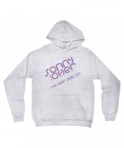 Sonny & Cher Hoodie | The Beat Goes On Colorful Logo Hoodie $7.69 Sweatshirts