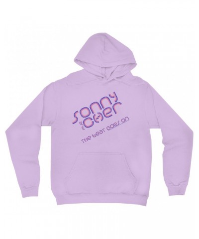 Sonny & Cher Hoodie | The Beat Goes On Colorful Logo Hoodie $7.69 Sweatshirts