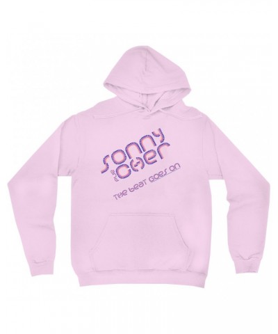 Sonny & Cher Hoodie | The Beat Goes On Colorful Logo Hoodie $7.69 Sweatshirts