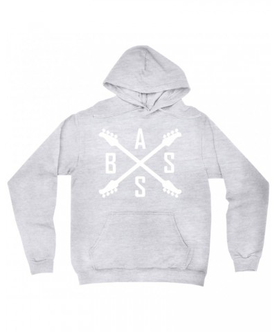 Music Life Hoodie | Bass Player Emblem Hoodie $7.55 Sweatshirts