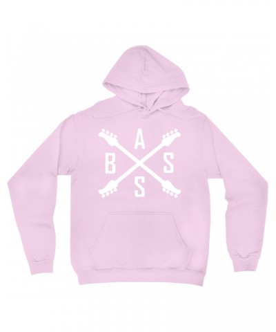 Music Life Hoodie | Bass Player Emblem Hoodie $7.55 Sweatshirts