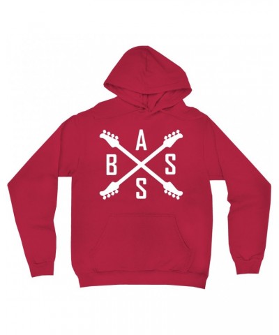 Music Life Hoodie | Bass Player Emblem Hoodie $7.55 Sweatshirts