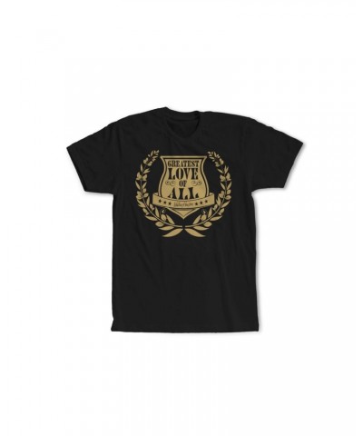 Whitney Houston Greatest Love of All Black Tee with Metallic Gold Print $4.56 Shirts