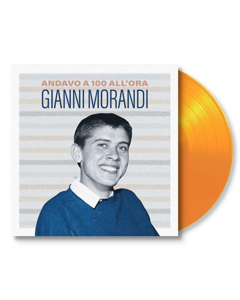 Gianni Morandi Andavo A 100 All'ora (Orange 10 Inch) Vinyl Record $8.87 Vinyl