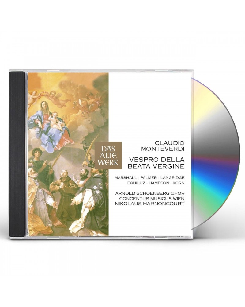 Nikolaus Harnoncourt MONTEVERDI VESPRO DELLA BEATA VERGINE CD $7.05 CD