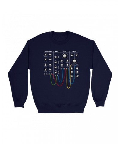 Music Life Sweatshirt | Modular Synth Chest Panel Sweatshirt $6.19 Sweatshirts