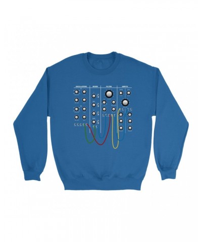 Music Life Sweatshirt | Modular Synth Chest Panel Sweatshirt $6.19 Sweatshirts