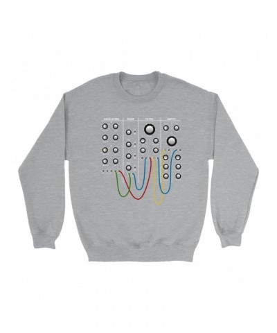 Music Life Sweatshirt | Modular Synth Chest Panel Sweatshirt $6.19 Sweatshirts