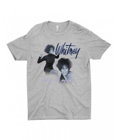 Whitney Houston T-Shirt | Saving All My Love Pastel Photo Collage Shirt $4.75 Shirts